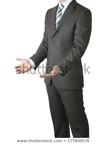 Man In Suit Holding His Hand Before Him [[stock_photo]] © cherezoff