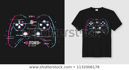 Foto stock: Modern Gamepad For Games Vector Illustration