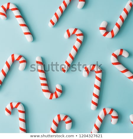 ストックフォト: Candy Made In The Christmas Style Isolated On White Background Caramel Stick In The Shape Of A Chri