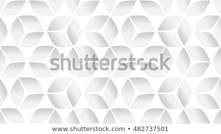 Stockfoto: Blue 3d Hexagonal Pattern Clean Background Design