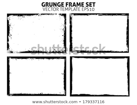 Foto d'archivio: Grunge Border On White