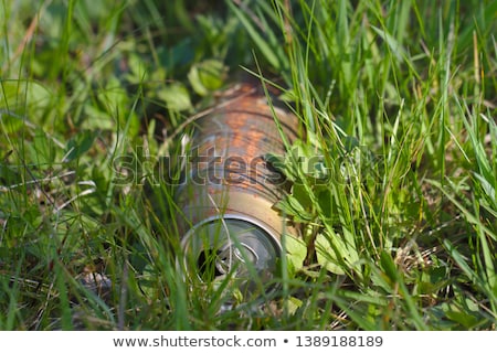 Stok fotoğraf: Aluminum Can In Grass