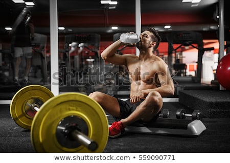 Zdjęcia stock: Bodybuilder Drinking