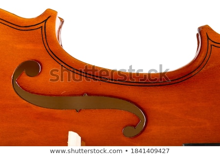 Foto d'archivio: Sound Hole In Antique Violin