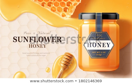 Foto d'archivio: Bee Honeycomb With Honey