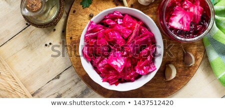 Foto d'archivio: Preserved Food Banners With Vegetable In Brine