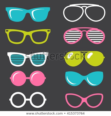 Stockfoto: Glasses Fashion Correction Accessory Color Vector