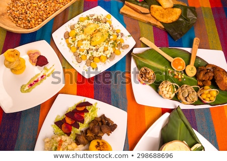 Stock photo: Corn And Beans At The Otavalo Market