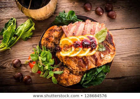 Roasted Meat And Chestnut Foto stock © Dar1930