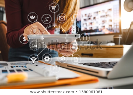 Stockfoto: Laptop Screen With Internet Marketing Strategy Concept