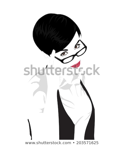 ストックフォト: Portrait Of Seductive Office Woman With Glasses