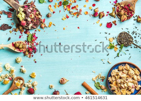Stock photo: Background With Different Types Of Tea Leaves