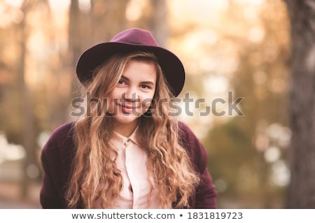 Foto stock: Portrait Of A Pretty Happy Young Teenage Girl