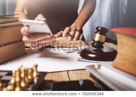 Stock foto: The Private Office Workplace For Consultant An Young Lawyer Legi