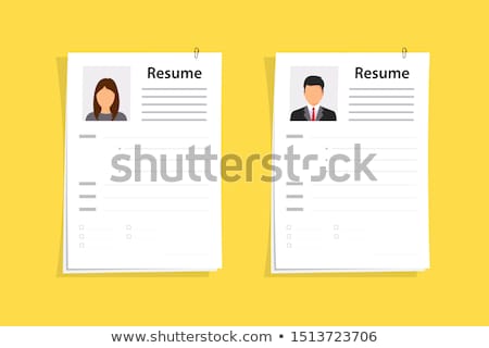 Сток-фото: Businessman With Resume