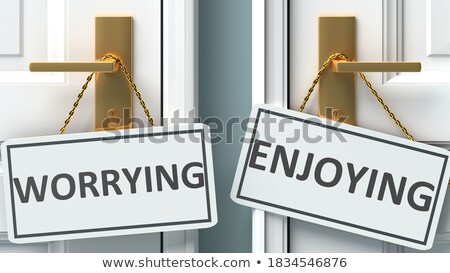 Foto stock: 3d Illustration Of The Word Enjoy