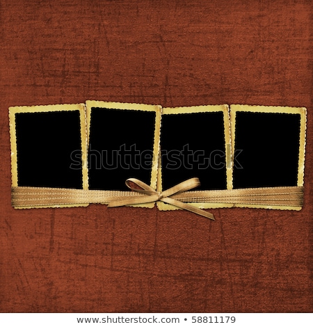 Stock photo: Old Grunge Photoalbum For Photos Or Cards