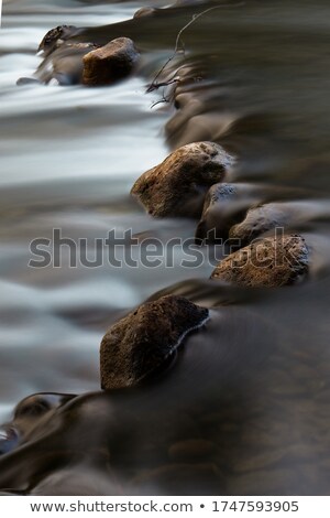 Foto stock: Water Flowed Through Stones