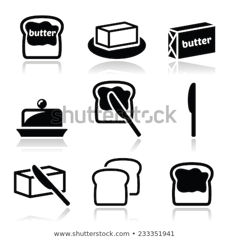 Block Of Butter With Sliced Bread [[stock_photo]] © RedKoala