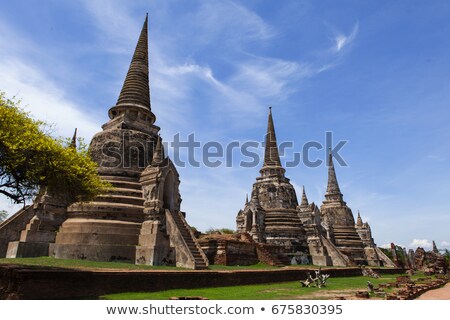 Stock photo: Famous Temple Area Wat Phra Si Sanphet