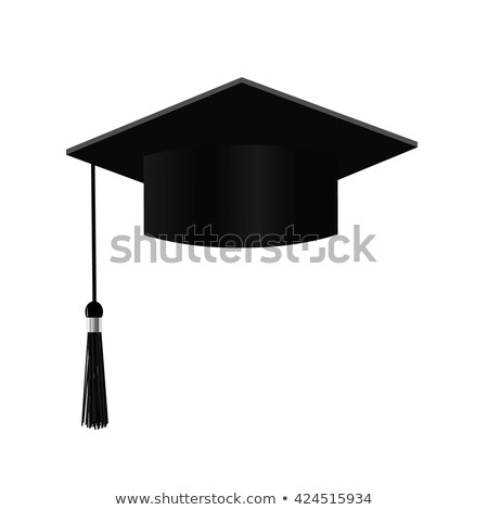 Stock fotó: One Mortarboard Isolated