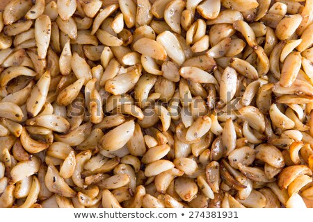 Stok fotoğraf: Background Of Marinated Roasted Garlic Cloves