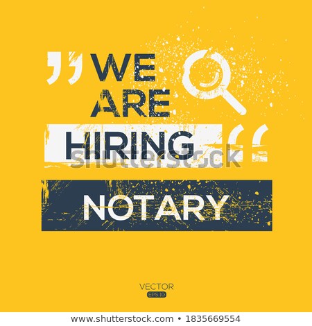 Сток-фото: Civil Law Notary Job Vacancy