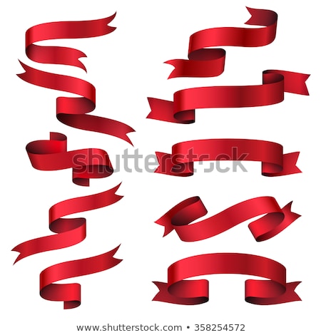 Stock photo: Ribbon Curved Stripe Banner Vector Illustration