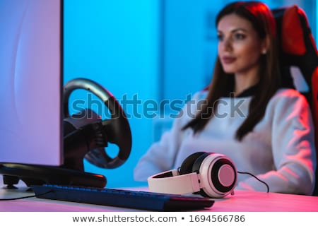 Stockfoto: Pretty Girl With Headset