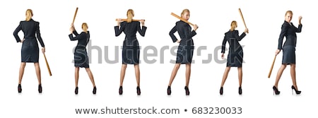 Serious Young Woman With A Bat [[stock_photo]] © Elnur