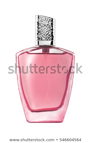 Сток-фото: Pink Aroma Bottle Isolated On White