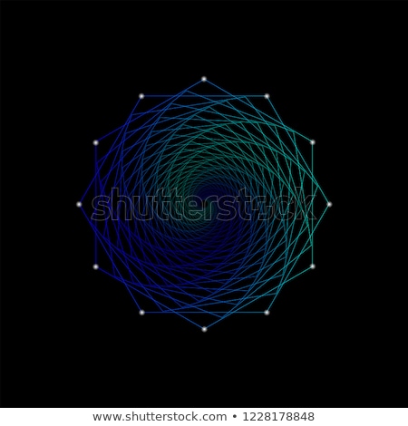 Stockfoto: 3d Techno Ball In Orange Pink On White