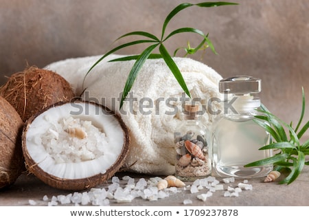 Stock foto: Coco Bath Coconut With Sea Salt