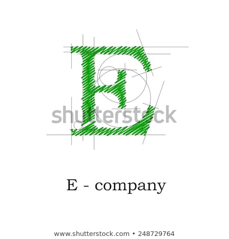 Сток-фото: Alphabet Technically Letter E