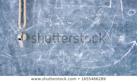 Foto stock: Whistle And Blackboard