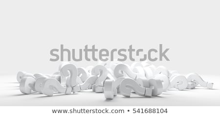 Stockfoto: Pile Of Questions Marks 3d Render