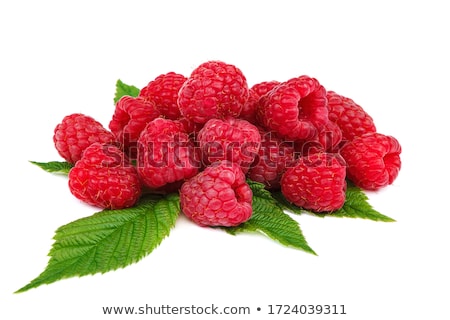 Stok fotoğraf: Heap Of Fresh Raspberries