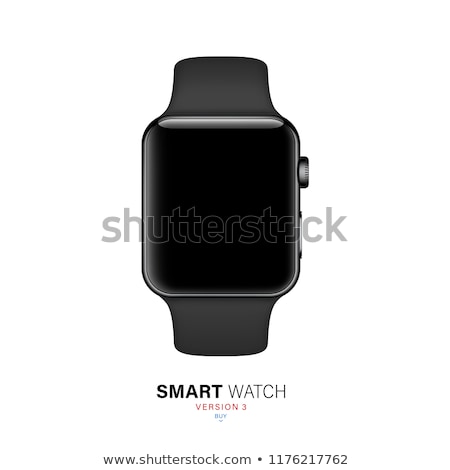 Stock fotó: Smart Watches Mockup Color Vector Illustration
