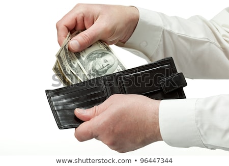 ストックフォト: Businessman Hand Takes Out Dollar From Wallet