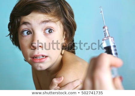 Foto d'archivio: Young Boy Injecting Drugs