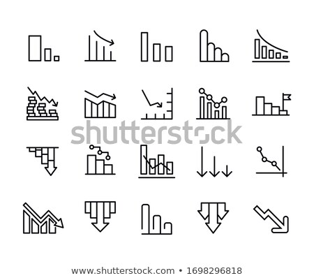 Stockfoto: Chart Line Icon On A White Background