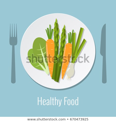 Сток-фото: Green Leek Icon Isolated Organic Healthy Food Fresh Leaf Vegetable Vector Illustration