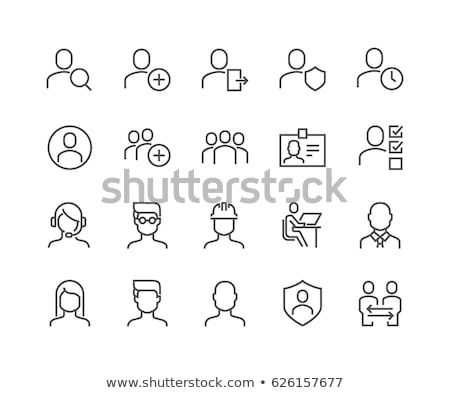 ストックフォト: Person And User Icon Set