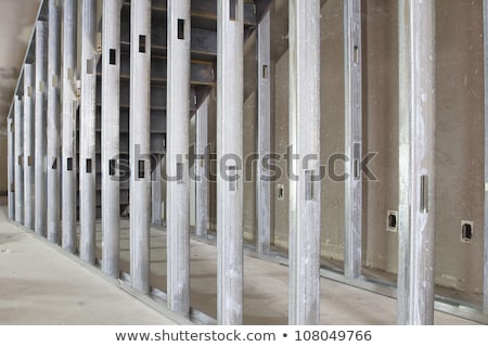 Foto stock: Metal Studs Framing For Staircase