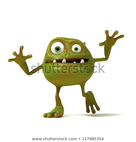 Zdjęcia stock: Funny Bacteria Toon Character