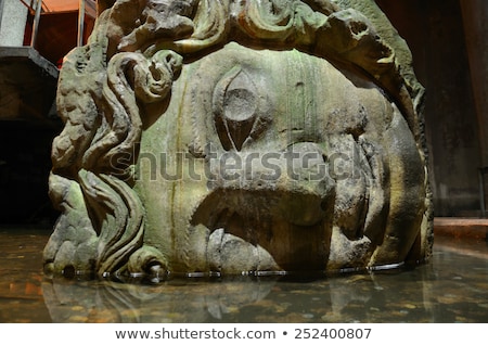 [[stock_photo]]: Medusa Head In Basilica Cistern