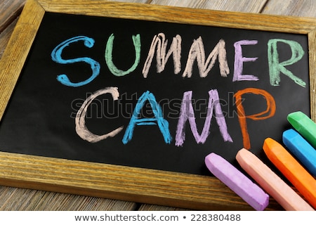 Stock foto: Summer Camp Sign