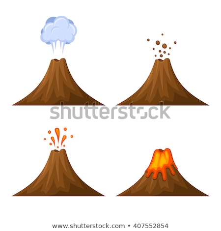 Foto stock: Steaming Volcano