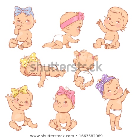 Zdjęcia stock: Cute Baby Girl Walking