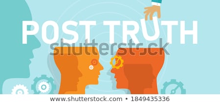 Foto stock: Post Truth Concept